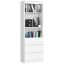 Biroja plaukts CLP R60, 3 atvilktnes, Balta, 60 × 180 × 35 cm