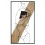 Декоративная панель для стены Strip A, Чёрная/коричневая, 50 × 90 × 2 см