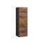 VASAGLE filing cabinet, 3 lockable drawers, Brown/black, 41 × 135.5 × 40 cm