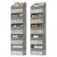SONGMICS RDH011GD01 door organizer, 2 pcs., 5 compartments, 15 × 40 × 140 cm