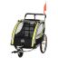 Velosipēda piekabe bērniem Homcom 142x75x101cm, melna/dzeltena