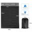 Dubultā guļammaiss 220x150cm, melnas/pelēkas krāsas