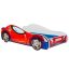Bērnu gulta Car II ar matraci 165 cm x 84 cm x 49 cm, zirnekļmašīna