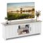 TV galds 145x39,5x49,5cm, baltas/gaiši brūnas krāsas