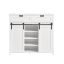 Kumode 104x35x93cm., baltā/melnā krāsā