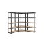 Полка для хранения 40x250x180 см., светло-коричневая/черная