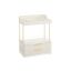 Grima organizators ar atvilktnēm 20x32x39.1cm, baltā/zelta krāsā