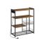 Кухонная полка 35x80x93,5см., коричнево-черная