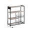 Полка кухонная 35x80x93,5см., серо-черная
