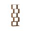 VASAGLE bookshelf, 6 shelves, Brown, 40 × 159 × 24 cm