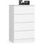 Kumode NORE K60, balta