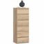 Kumode AKORD CL6/40, 6 atvilktnes, ozola krāsā, 40 × 109 × 35 cm