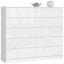 Kumode K140, 10 atvilktnes, Balta, 138 × 121 × 40 cm