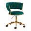 Cosmetic chair 4Rico QS-GW01G, height adjustable, Green
