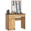 Vanity table with mirror CLP P-2/SL, left, 2 drawers, oak color, 90 × 142 × 50 cm