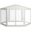 Outdoor gazebo Outsunny 394x341.2x250cm., white
