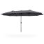 Outdoor umbrella TILIA, gray, 270 × 460 × 245 cm