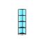 Полка 24,8x48x146,6см., черная