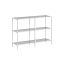 Caurspīdīgs konsoles galds ar plauktiem 30x100x73cm, balts
