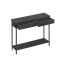 Konsoles galds 30x100x80cm, melns