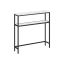 Konsoles galds 20x80x80cm, melns/balts