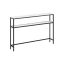 Konsoles galds ar plauktiem 20x120x80cm, melns/balts