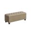Пуф с местом для хранения 45x118x45см., светло-коричневый