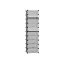 Plastmasas apavu plaukts 40 x 30 x 17 cm, pelēks