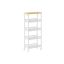 Полка кухонная 22x45,4x99,6см., белая/светло-коричневая