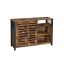 Skapis LSC083B01 110 x 33 x 75 cm, brūns/melns