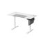 Elektriski augstumā regulējams rakstāmgalds 60x120x120 cm, balts/pelēks