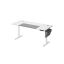 Elektriski augstumā regulējams rakstāmgalds 70x160x120 cm, balts/pelēks