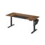 Elektriski augstumā regulējams rakstāmgalds 70x160x120cm, melns/brūns