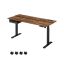 Elektriski augstumā regulējams rakstāmgalds 70x160x120 cm, brūns/melns