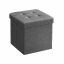 Мягкое сиденье/пуф с местом для хранения 30 x 30 x 30 см, серое