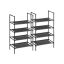 Комплект полок для обуви 45 x 28 x 80 см, 2 предмета, черный