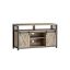 TV skapītis 40x135x76cm, gaiši brūns/melns
