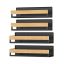 SONGMICS Magnetic Spice Rack Set, 4-Piece, Black/Sand