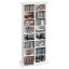Media storage cabinet VEVOR KLDS-11, 8 tiers, 55.9 × 22.2 × 129.5 cm
