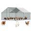 Metal chicken coop VEVOR JD342, 1 door, 3 × 4 × 2 m