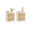 VASAGLE LET821Y02 bedside table, 2 drawers, 40 × 49 × 35 cm