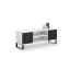 TV galdiņš Focus RTV 155x49x40 cm, balts/melns