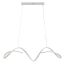Pendant LED lamp UTER, White, 80 × 120 × 20 cm