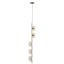 Piekaramā lampa Emily, vertikāla, 5 gaismas, 15 × 110 × 16 cm