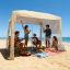 Beach gazebo VEVOR SZ004, with side wall, 240 × 240 × 240 cm