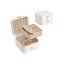 SONGMICS Jewelry Box, 2-Tier, White, 11.2 × 11.8 × 7.2 cm