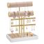 SONGMICS Jewelry Holder, 2 Bracelet Holders, Gold/Brown, 15 × 22 × 29.2 cm