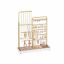 SONGMICS JJS026A01 Jewelry Stand, Adjustable Height, Gold, 10 × 30.6 × 30.9–47.5 cm