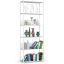 Freestanding shelf, 6 shelves, white, 70 × 192 × 32 cm