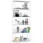 Freestanding shelf, 6 shelves, white, 80 × 192 × 32 cm